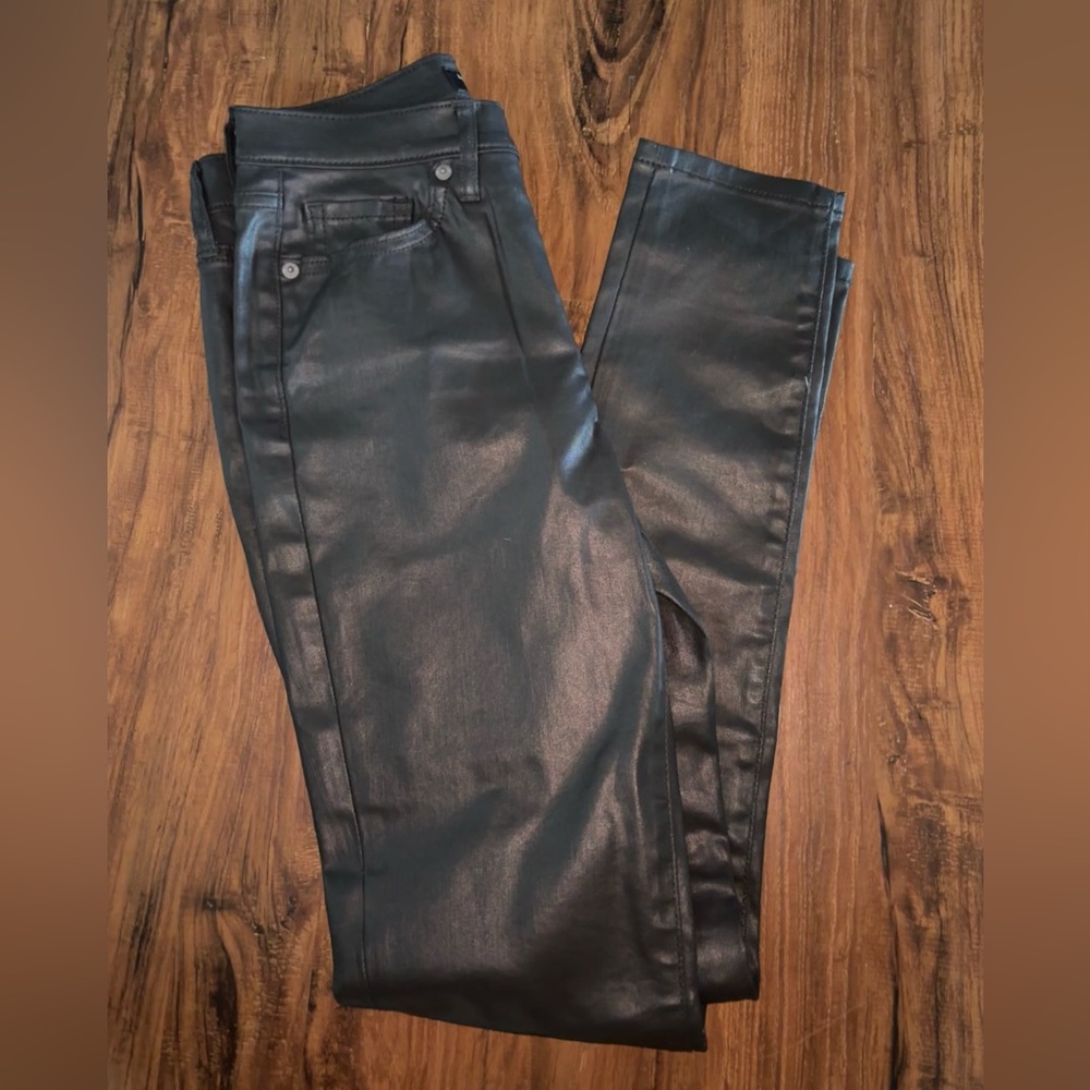 Banana Republic High Rise Skinny Jeans - “leather”